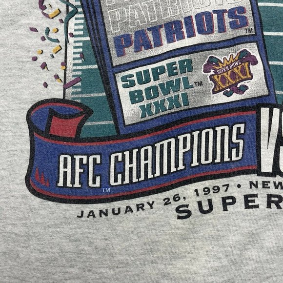 Vintage 90’s Super Bowl XXXI T Shirt by Pro Player 1997 NFL Single Stitched - Picture 3 of 9